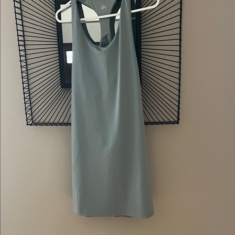 ALO Yoga Racerback Slip Dress in Sage